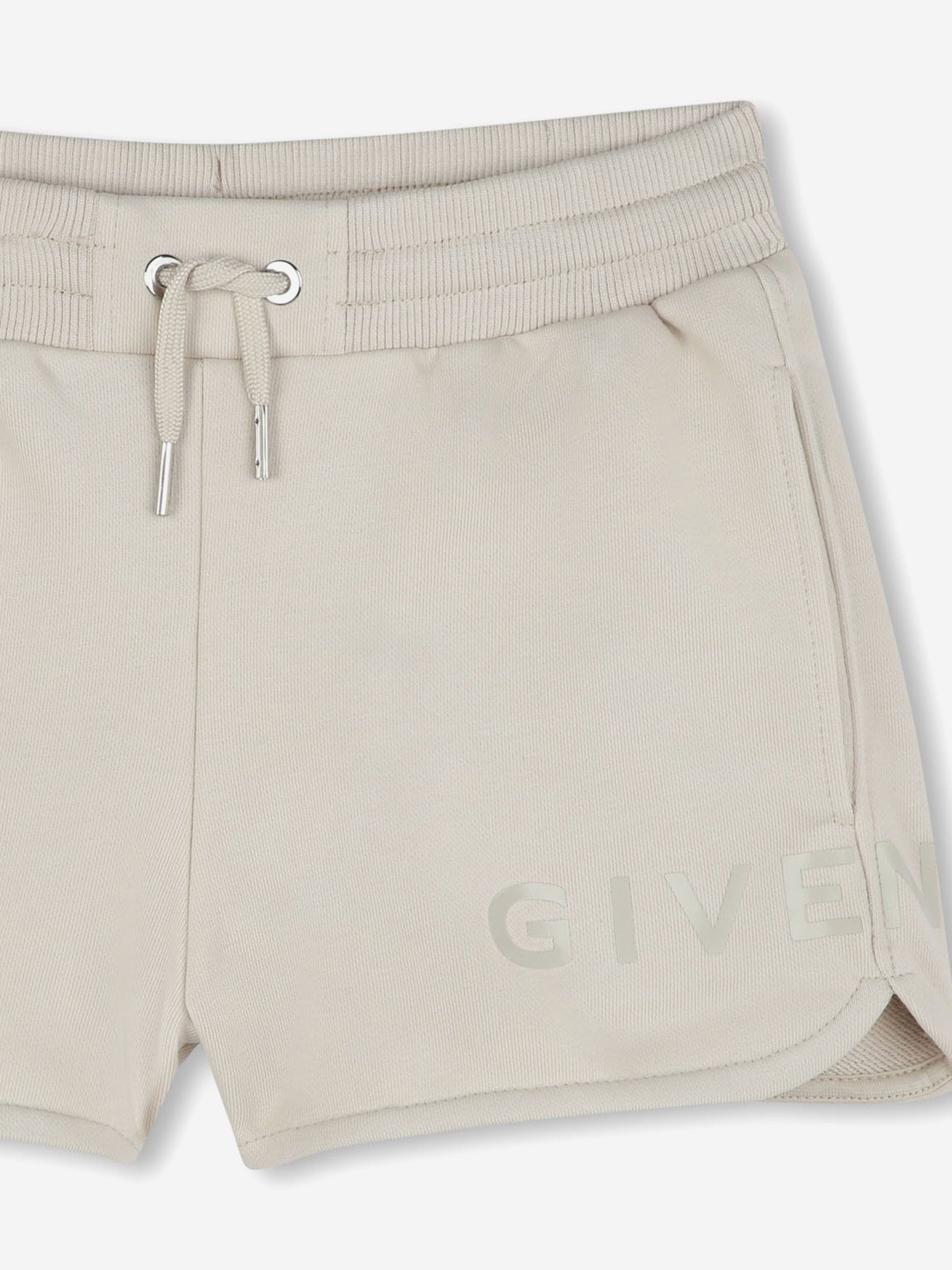 Givenchy Girls Logo Shorts in Beige