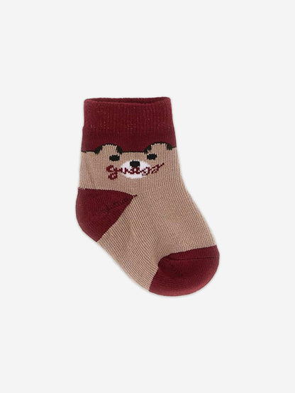 Guess Baby 3 Pack Socks Set in Brown
