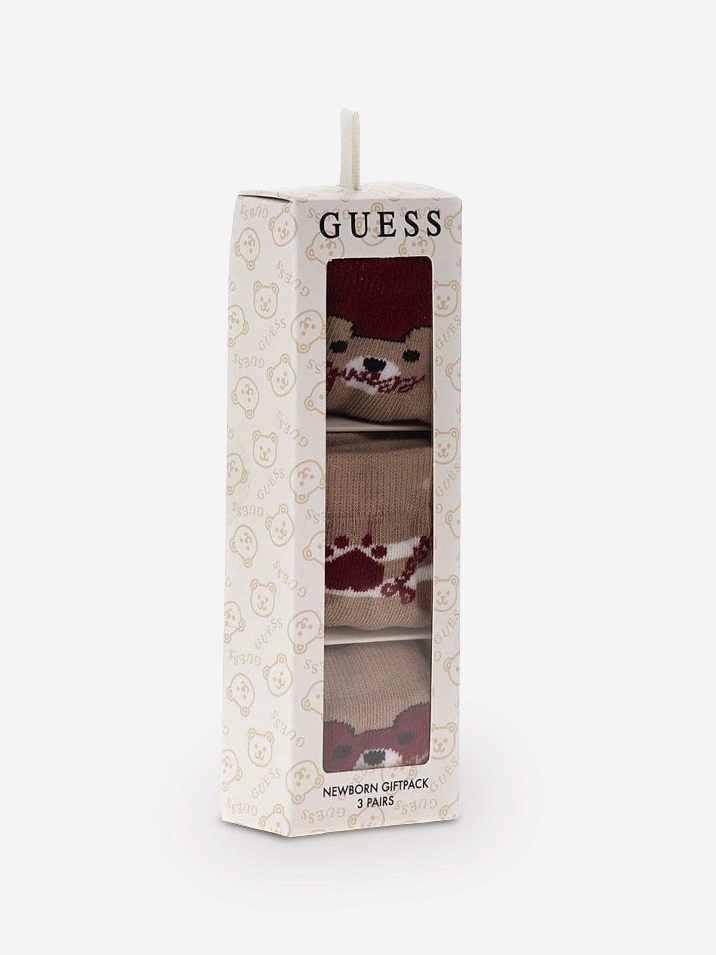 Guess Baby 3 Pack Socks Set in Brown