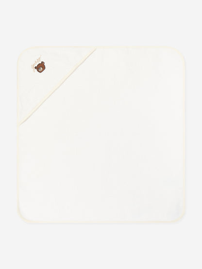 Guess Baby Bear Hooded Towel in Ivory (70cm)