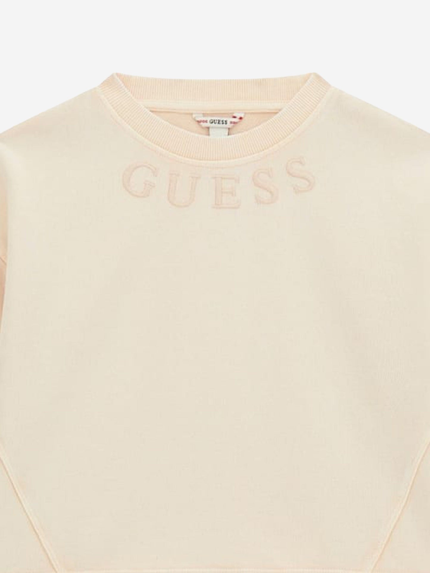 Guess Girls Oversized Logo Sweatshirt in Ivory