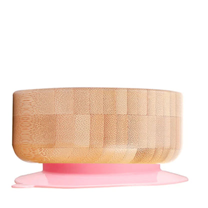 BOOMET Wooden Baby Bowl Set – Suction Plate with Fork & Spoon