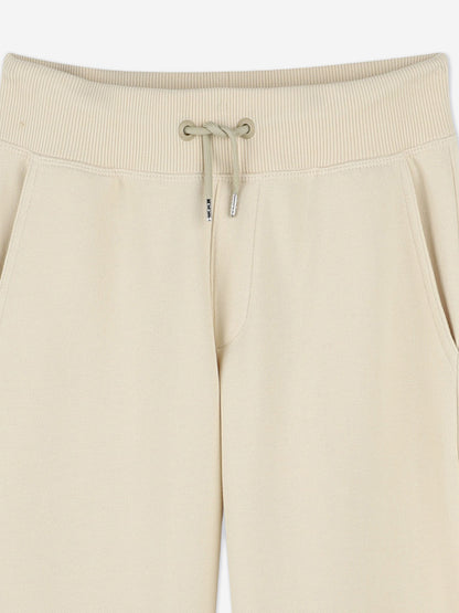Hugo Boys Logo Print Joggers in Beige