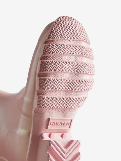 Hunter Girls Original Nebula Wellington Boots in Pink