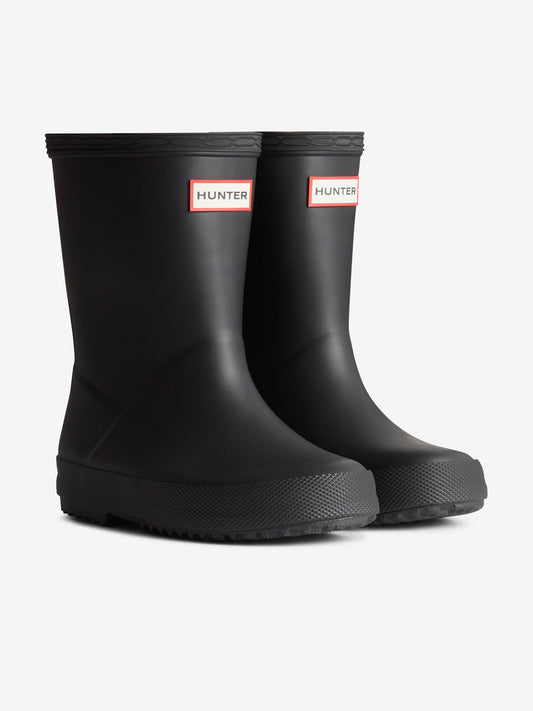 Hunter Kids First Wellington Boots in Black