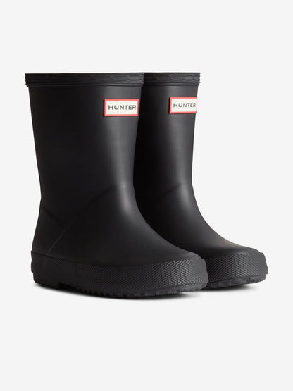 Hunter Kids First Wellington Boots in Black