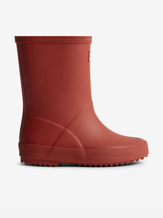 Hunter Kids First Wellington Boots in Red