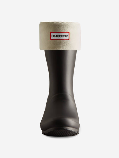 Hunter Kids Fleece Boot Socks in Ivory