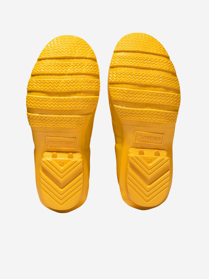 Hunter Kids Original Gloss Wellington Boots in Yellow