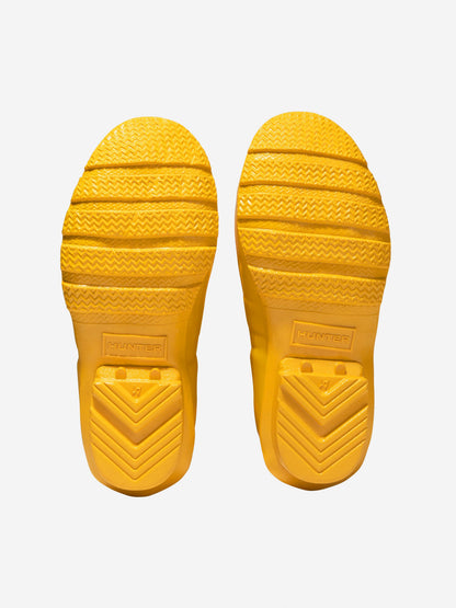 Hunter Kids Original Gloss Wellington Boots in Yellow