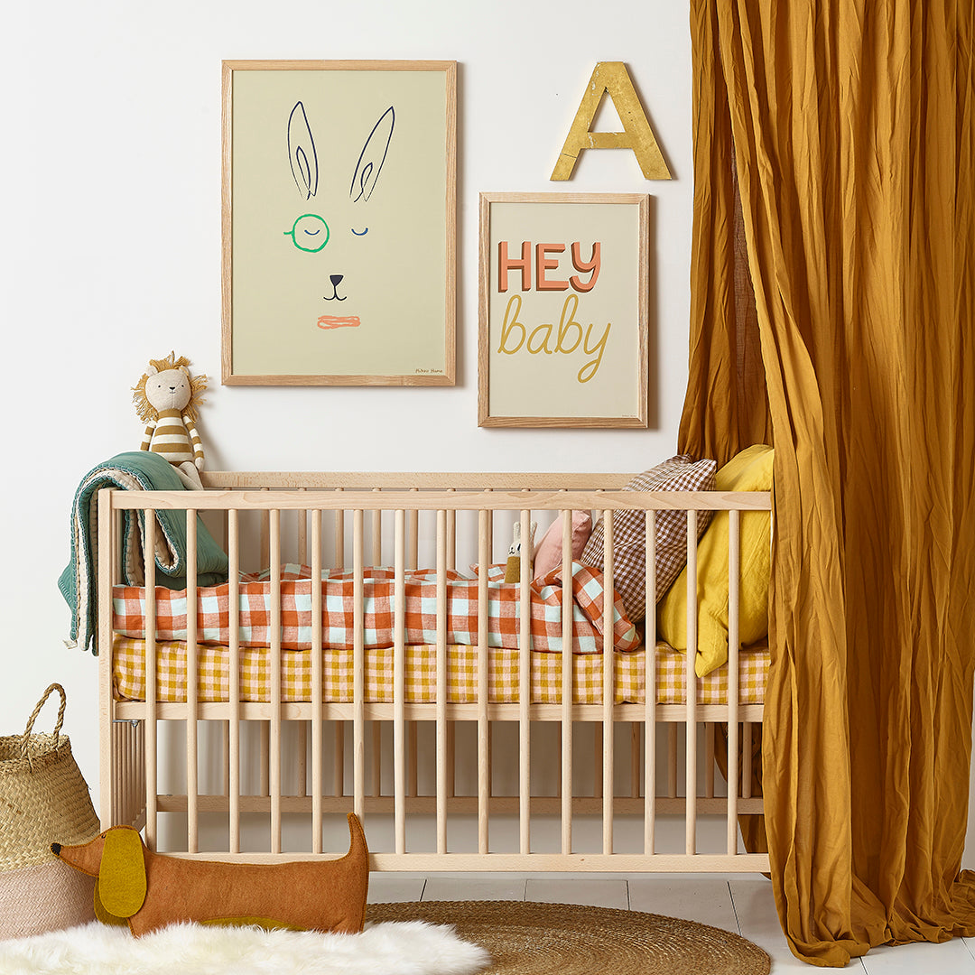Hibou Design Hector Hare Art Print - Sand