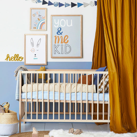 Hibou Design You & Me Kid Art Print - Blue
