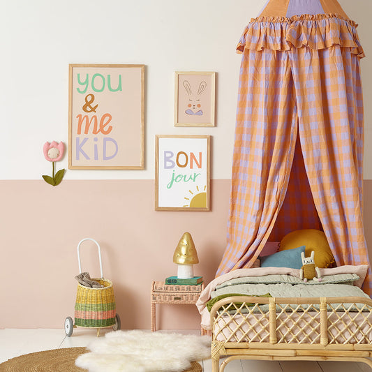 Hibou Design You & Me Kid Art Print - Pink