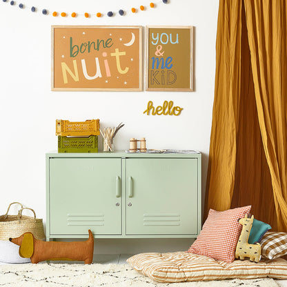 Hibou Design You & Me Kid Art Print - Olive