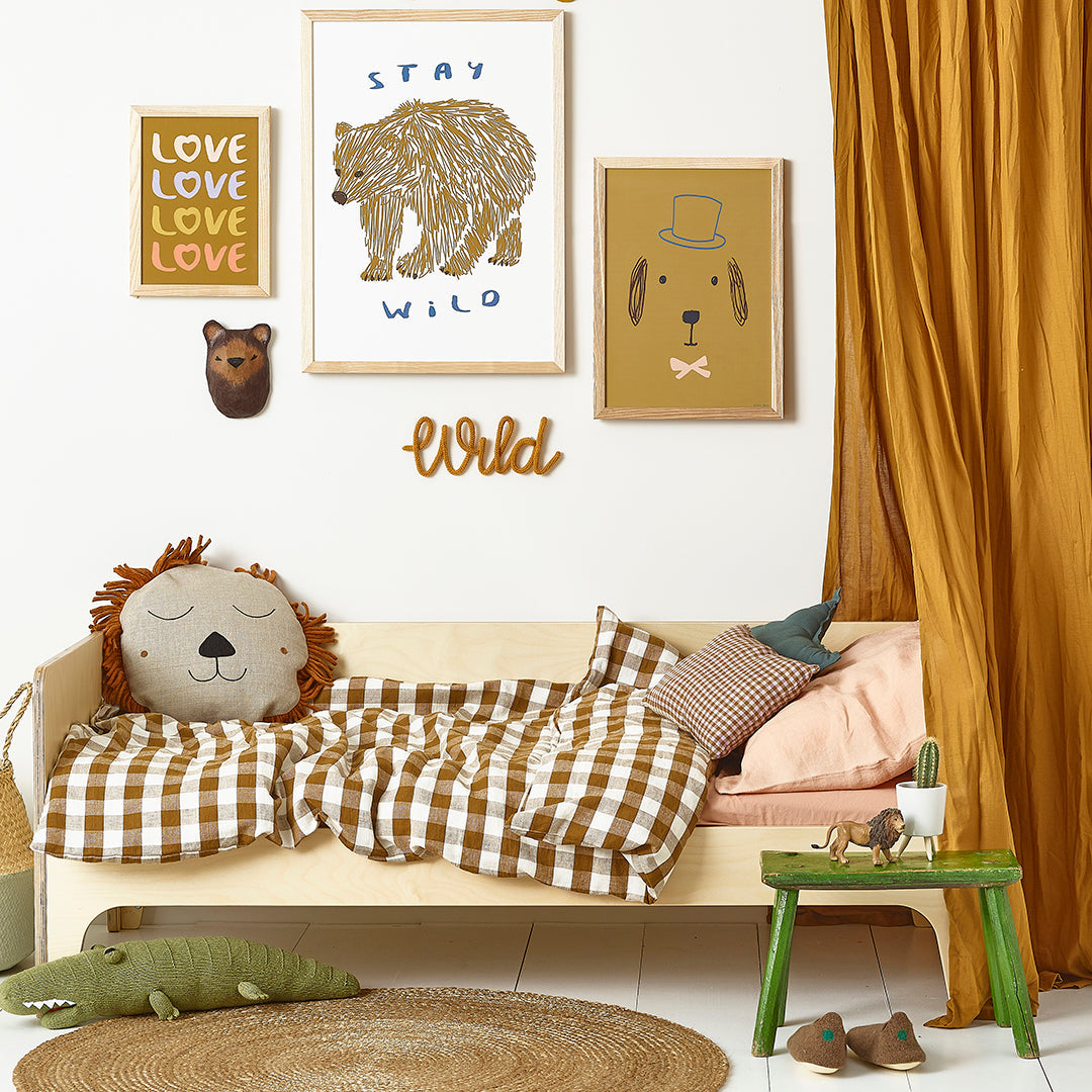Hibou Design Stay Wild Art Print - White