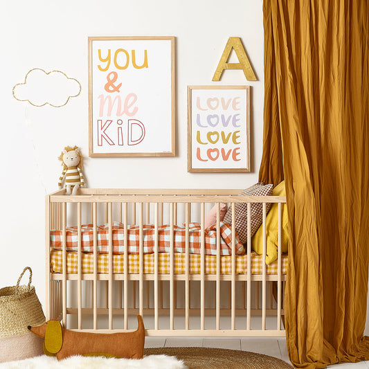 Hibou Design You & Me Kid Art Print - White