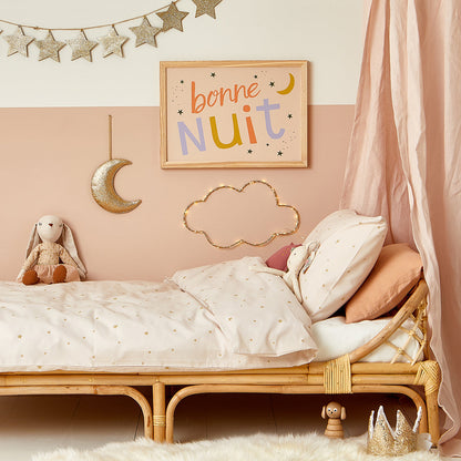 Hibou Design Bonne Nuit Art Print - Confetti Pink