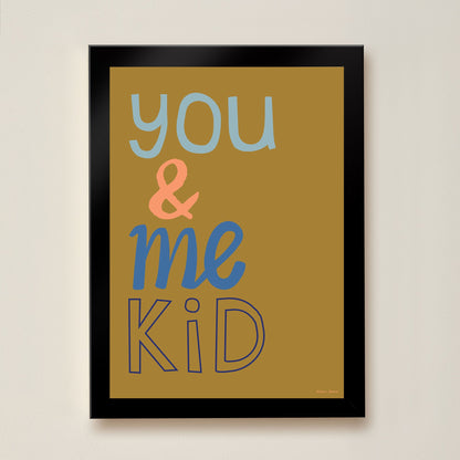Hibou Design You & Me Kid Art Print - Olive