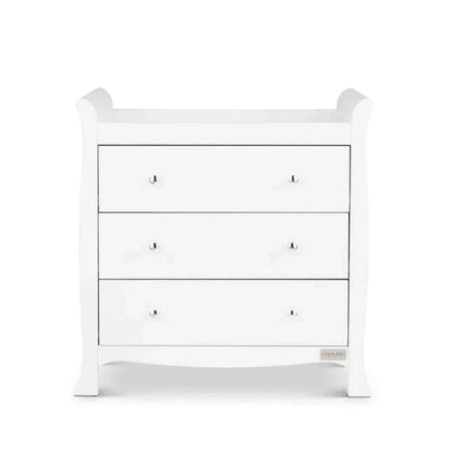 Ickle Bubba Snowdon Classic 3 Piece Furniture Set White - Fibre Mattress