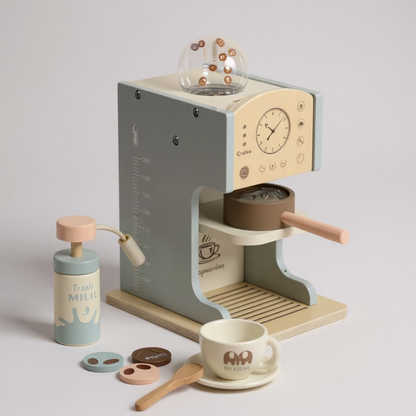 Wooden Toy Coffee Maker Set