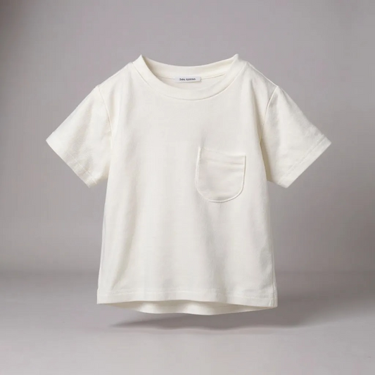 Lightweight Ribbed Cotton Pocket T-Shirt