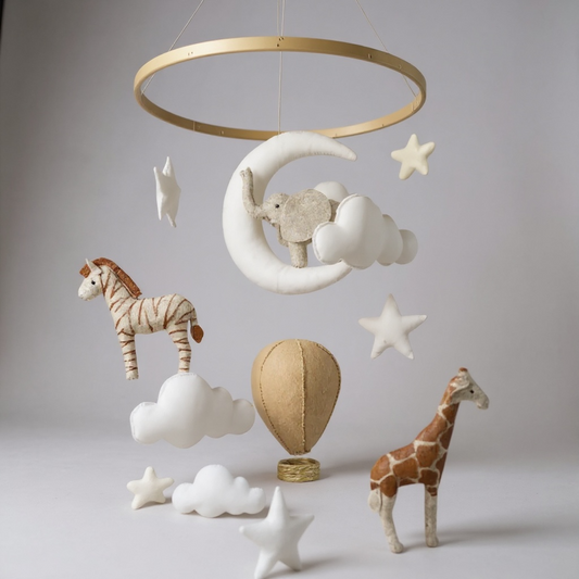 Under the Safari Moon Cot Mobile