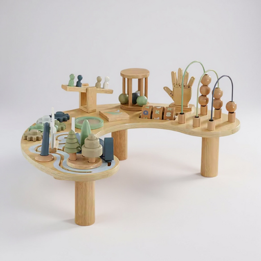 Montessori Wooden Activity Table