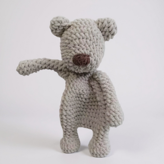 Chunky Hand Knitted Teddy Comforter