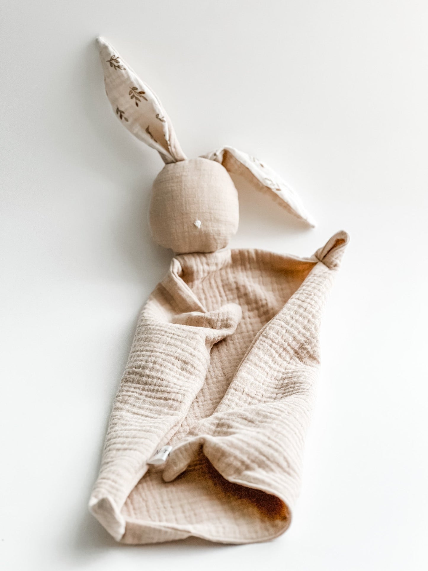 Baby Comforter - Oat / Small Leaves