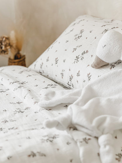 Muslin Cotbed Duvet Set - Jasmine Rose