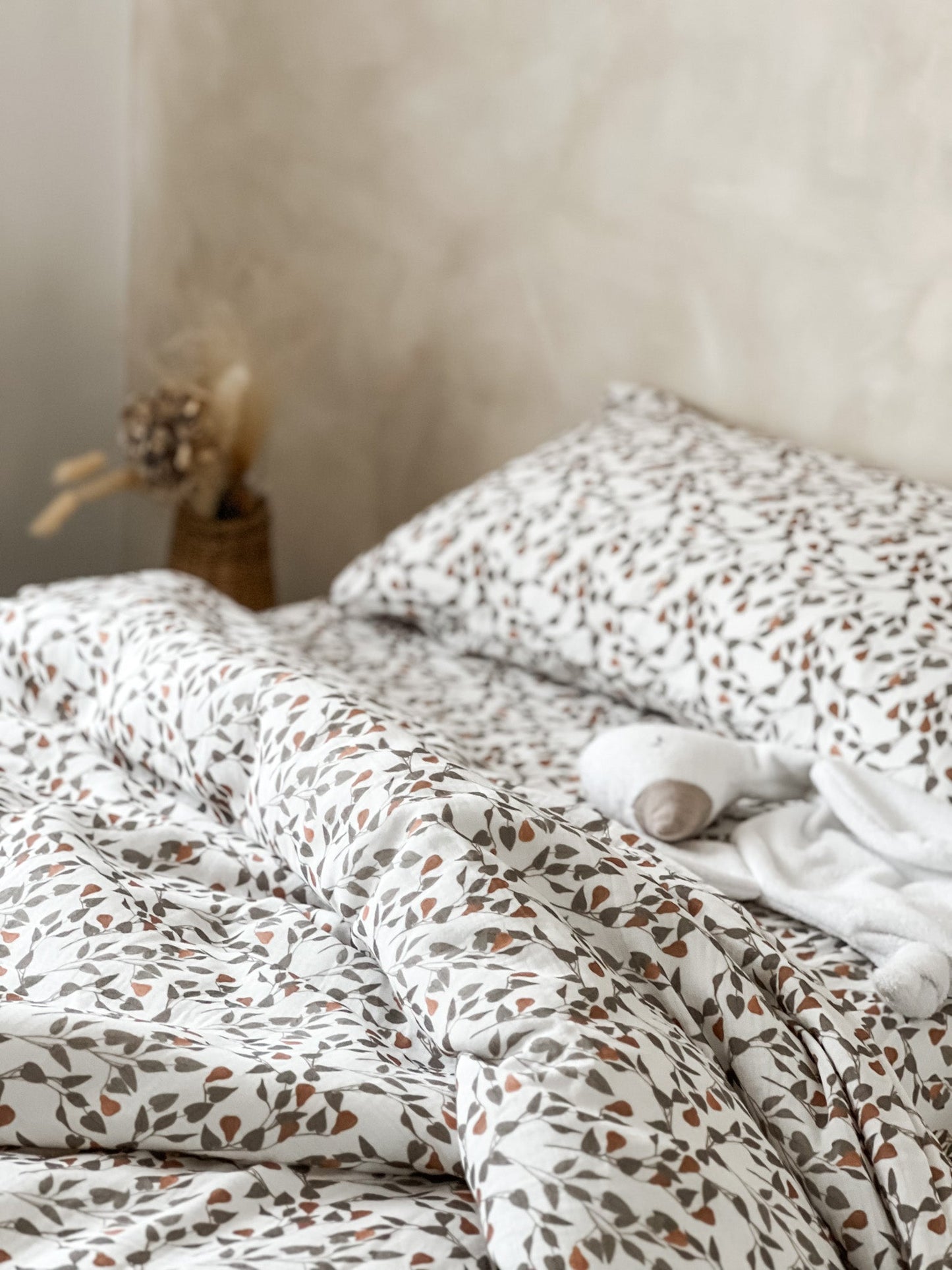 Muslin Cotbed Duvet Set - Forest Pears