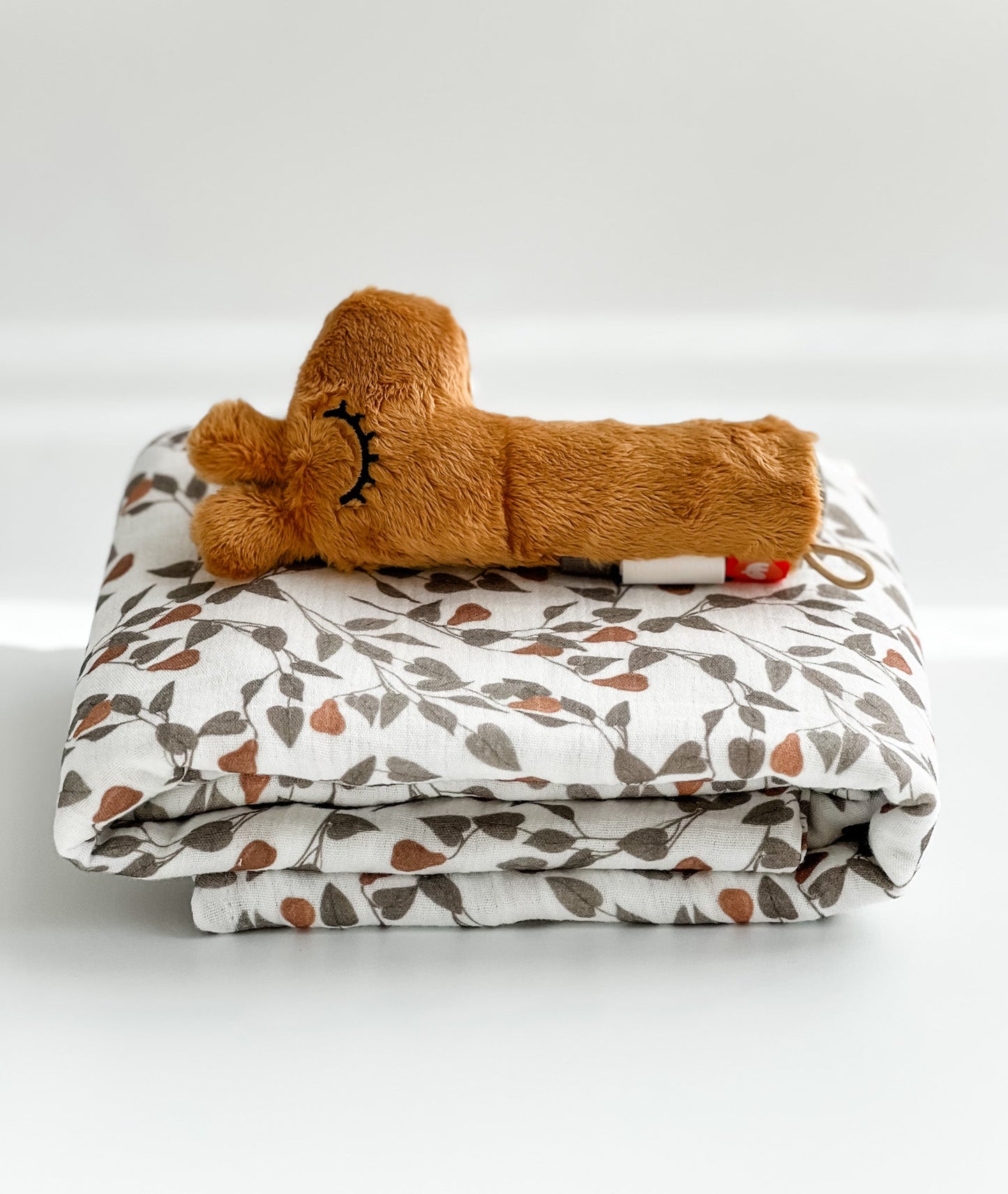 Baby Blanket -  Muslin Swaddle - Forest Pear