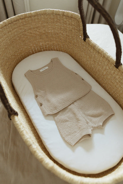 Baby Knitted Sleeveless Top & Shorts