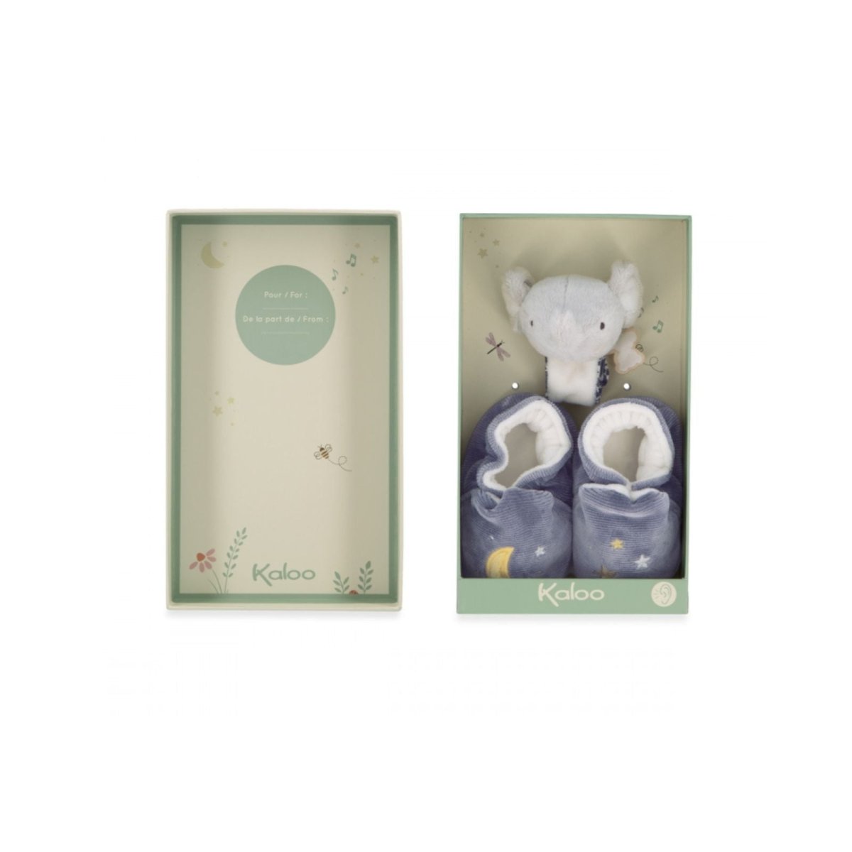 Kaloo Rattle & Slippers - Elephant