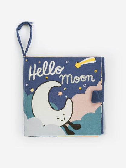 Jellycat Hello Moon Fabric Book in Blue