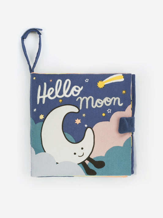 Jellycat Hello Moon Fabric Book in Blue