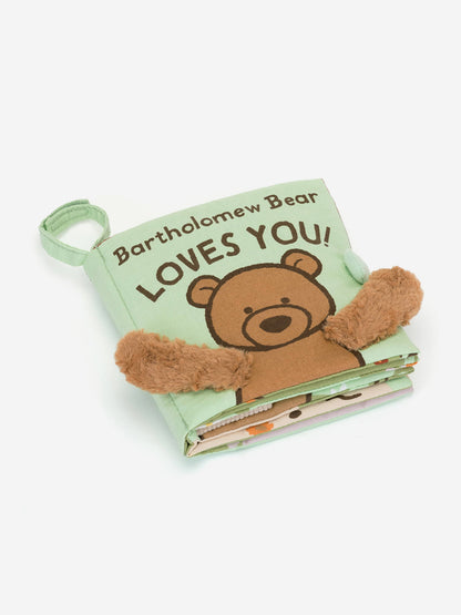 Jellycat Bartholomew Bear Loves You Book in Green