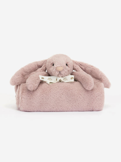 Jellycat Bashful Luxe Rosa Bunny Blanket in Purple (70 CM)