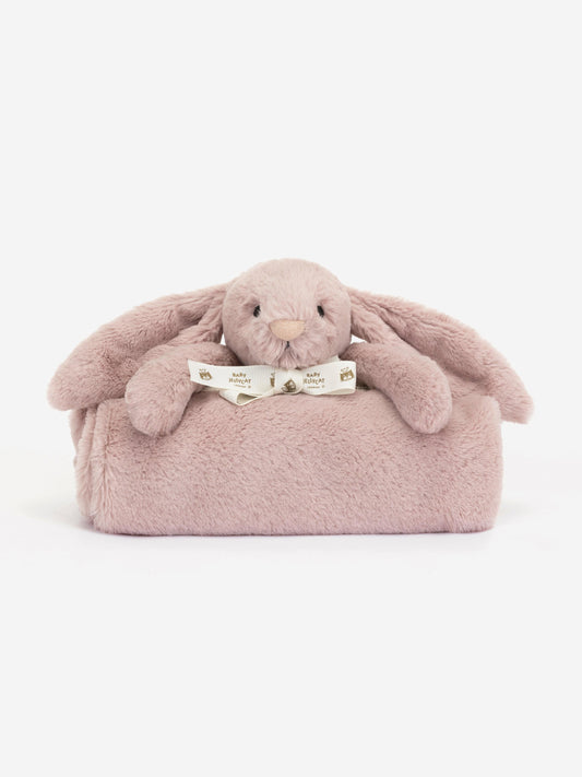 Jellycat Bashful Luxe Rosa Bunny Blanket in Purple (70 CM)