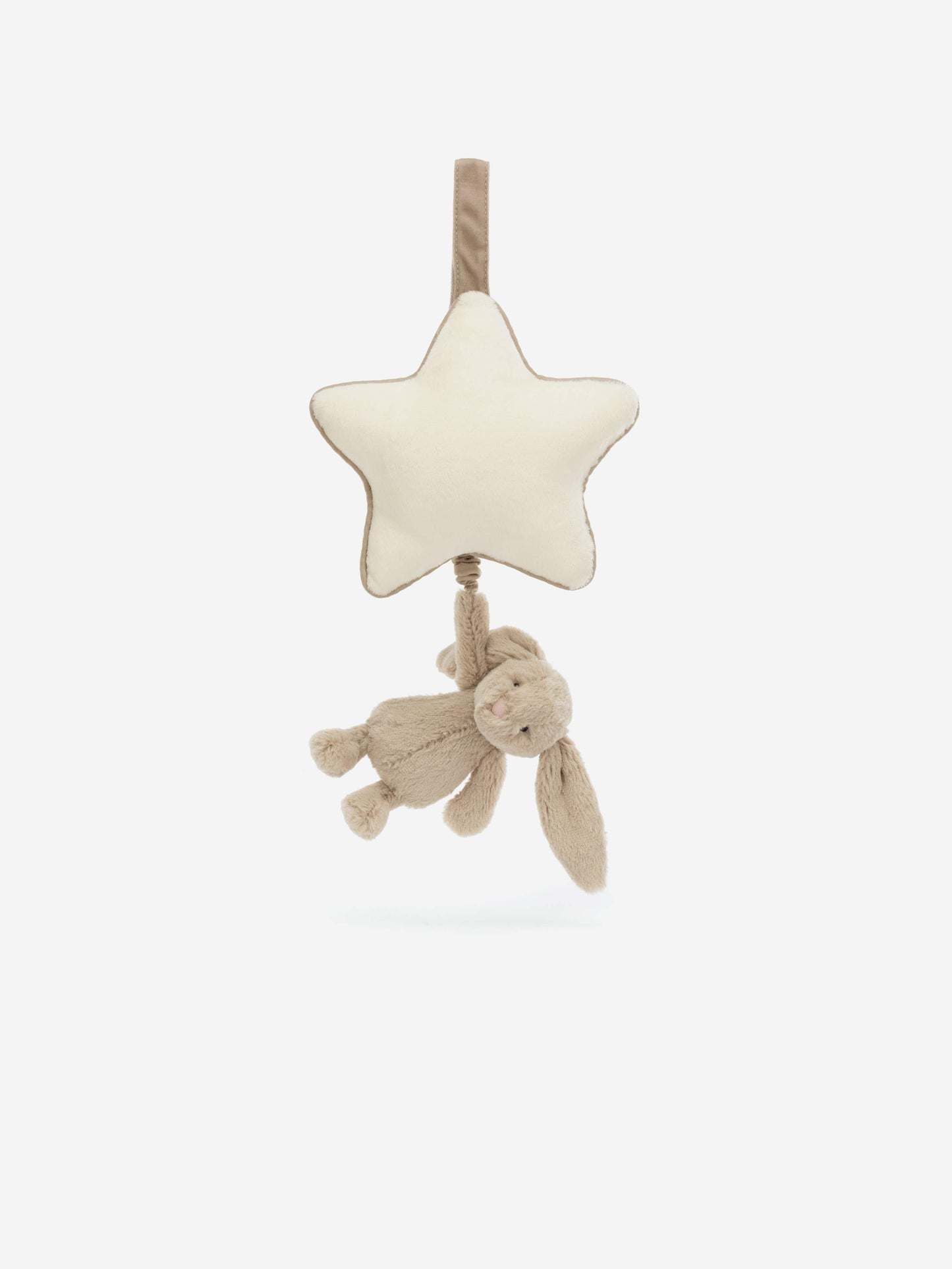 Jellycat Bashful Beige Bunny Musical Pull in Beige (30 CM)