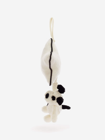 Jellycat Bashful Puppy Musical Pull in White (30 CM)