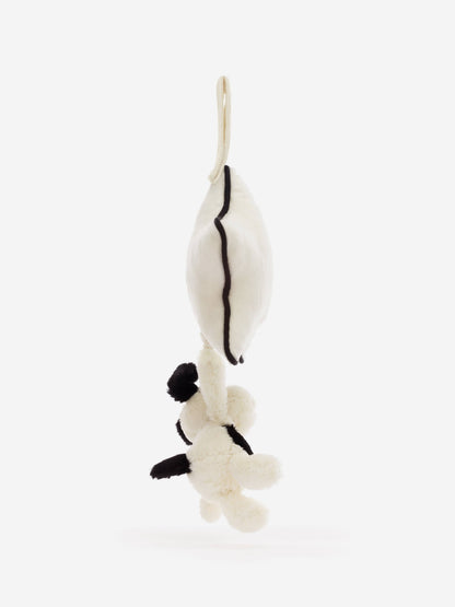 Jellycat Bashful Puppy Musical Pull in White (30 CM)