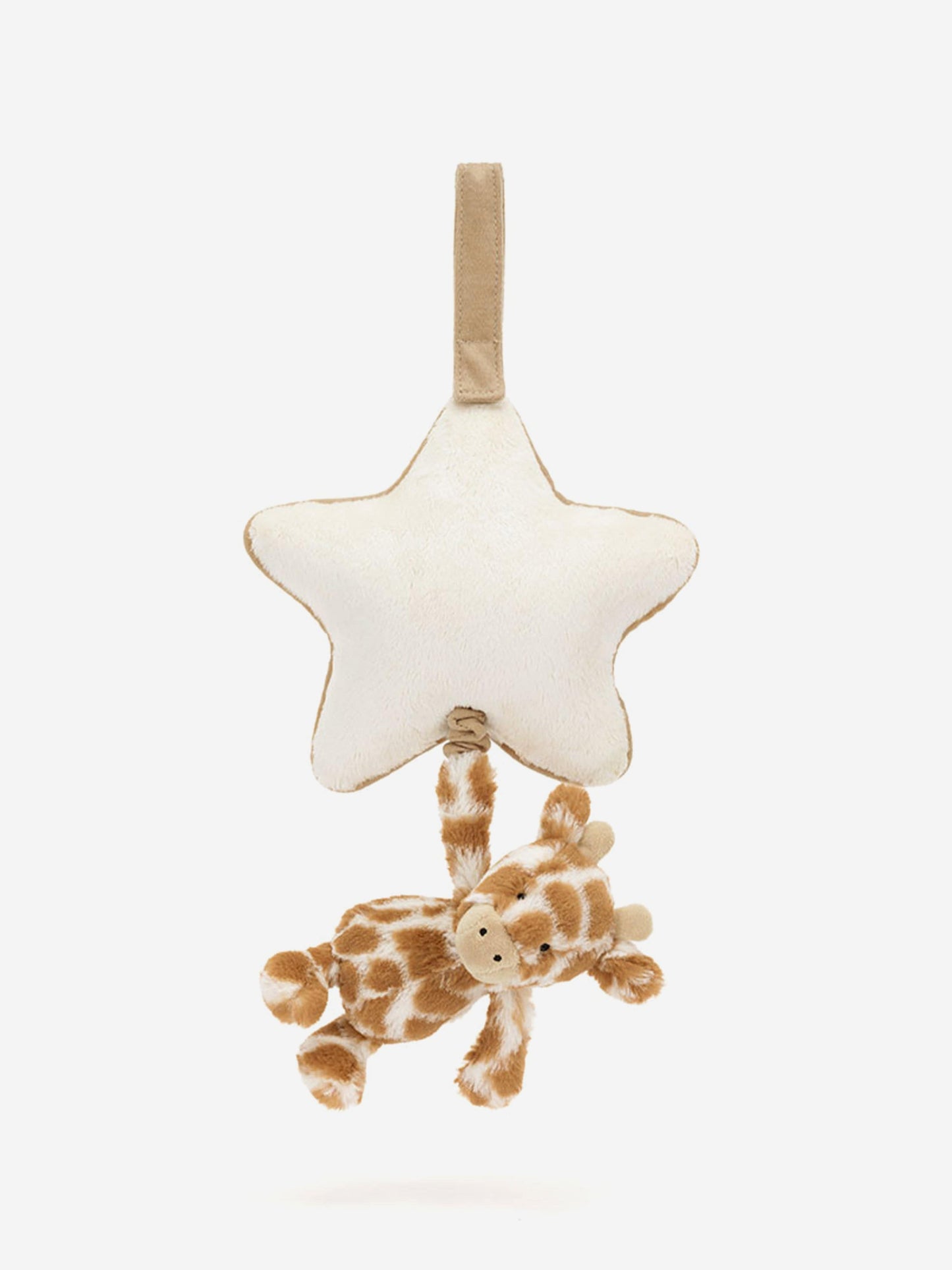 Jellycat Bashful Giraffe Musical Pull in Brown (30 CM)