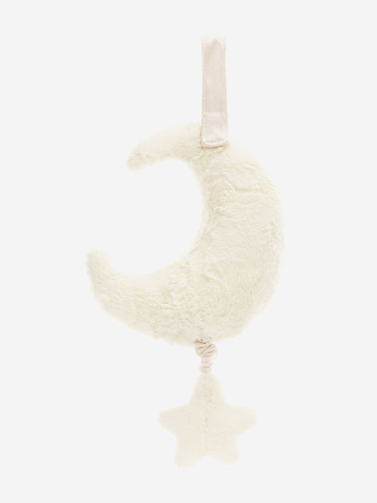 Jellycat Amuseables Moon Musical Pull in White (28 CM)