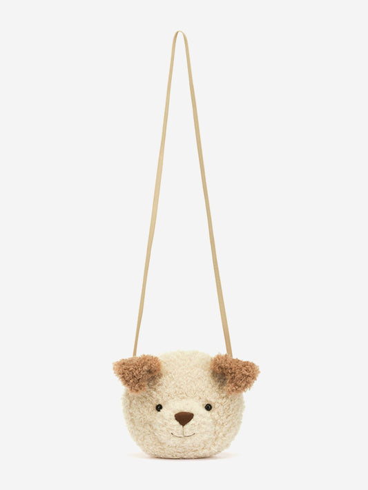 Little Pup Bag in Beige (19cm)