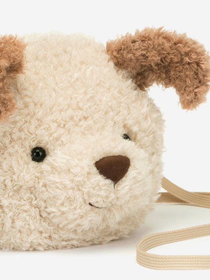 Little Pup Bag in Beige (19cm)