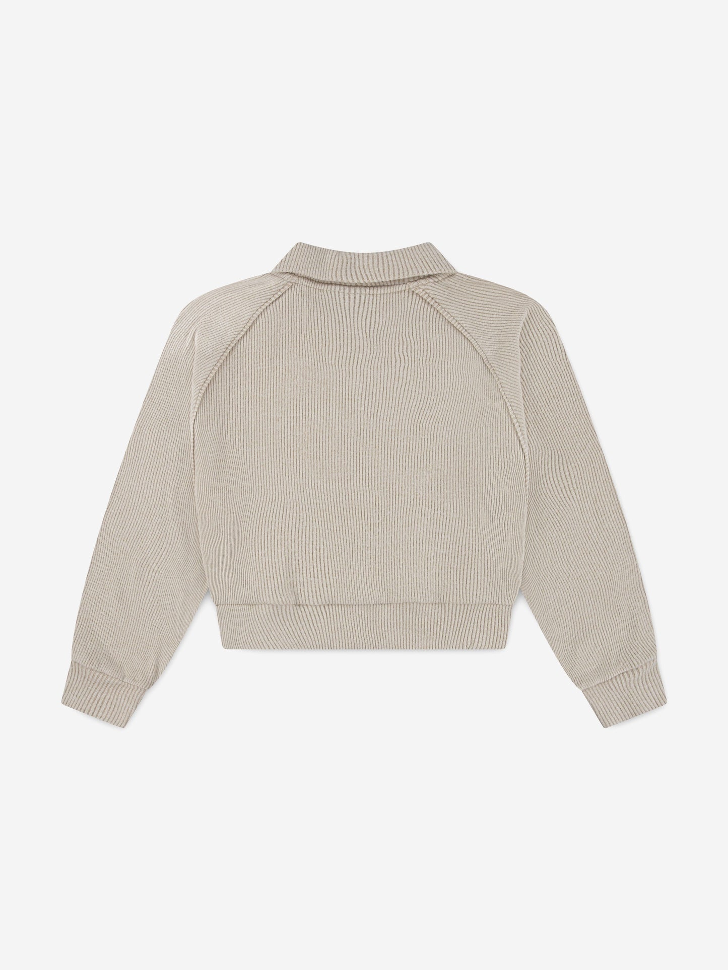 Jordan Girls Quarter Zip Sweatshirt in Beige