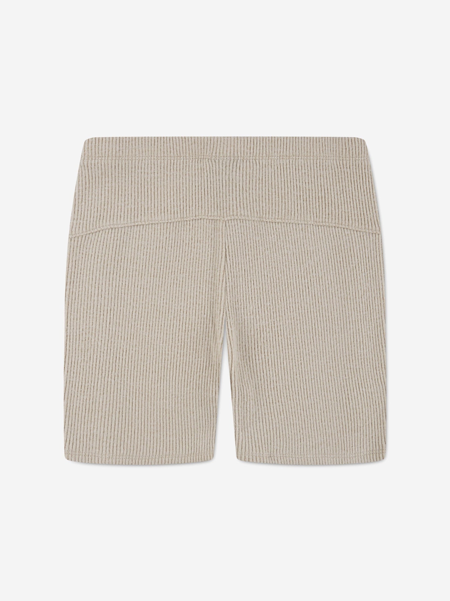 Jordan Girls Ribbed Bike Shorts in Beige