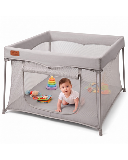 All Stars JOY Square Baby Playpen - Grey