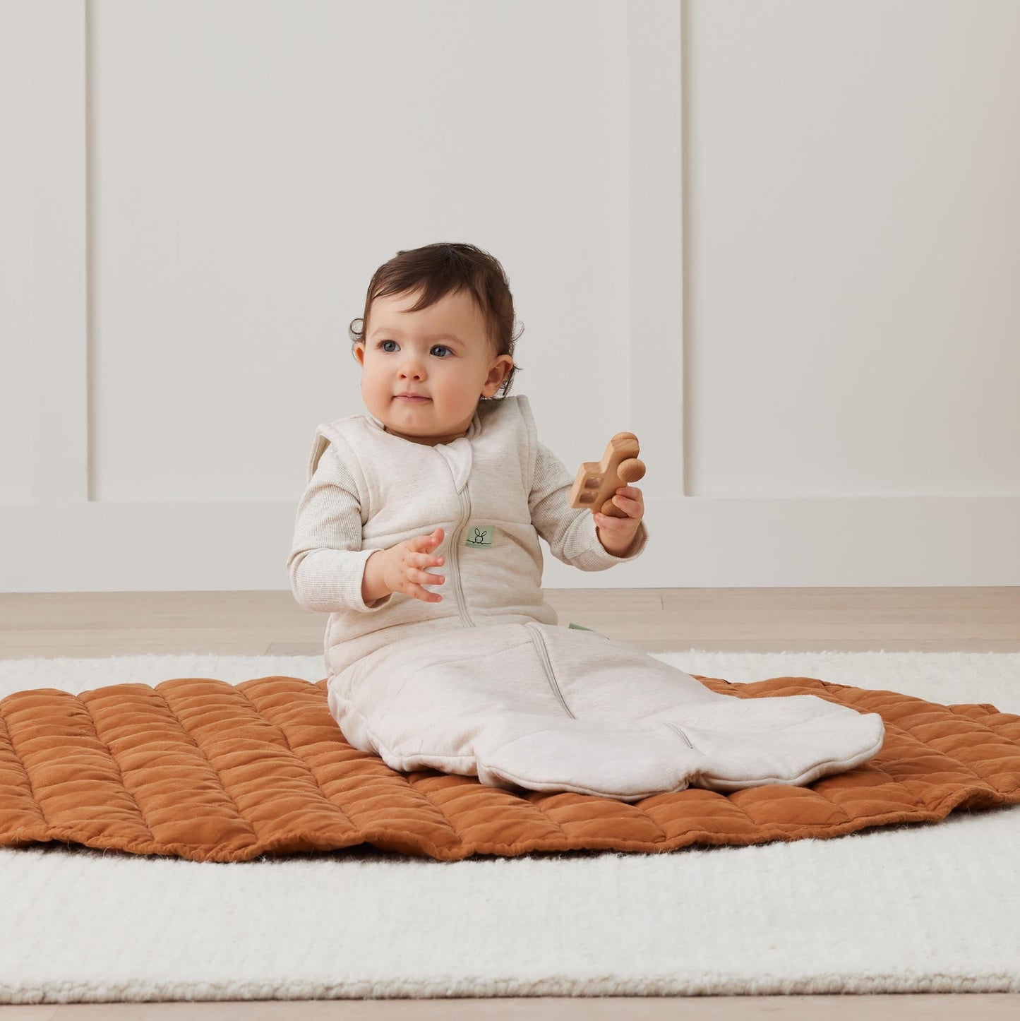 ergoPouch - Organic Winter Jersey Sleeping Bag - Oatmeal 2.5 TOG